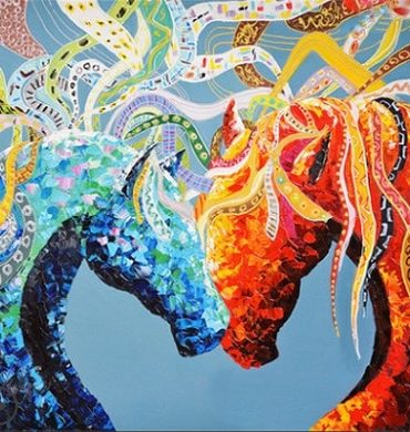 Abstract Horse Animal Art Paint By Numbers