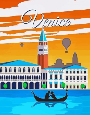 Cannal Romance in Venice Paint By Numbers