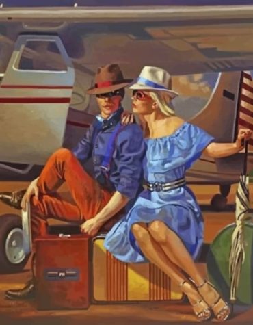 Romantic Traveler Couple Paint By Numbers