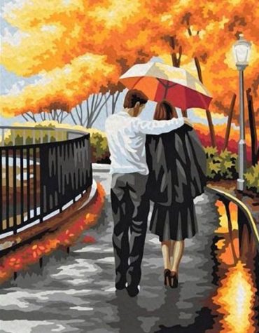 Romantic Couple in Love Paint By Numbers