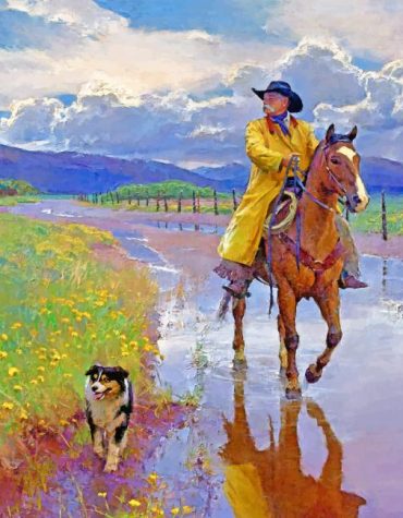 Cowboy Life With Horses Paint By Numbers