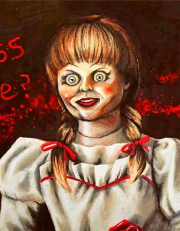 Creepy Doll Annabelle Paint By Numbers