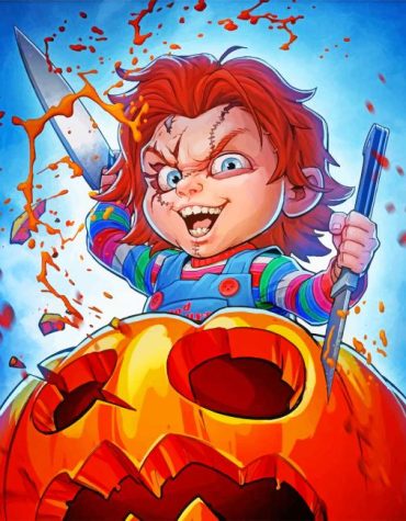 Creepy Chucky Halloween Paint By Numbers