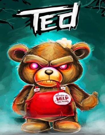 Creepy Horror Teddy Paint By Numbers