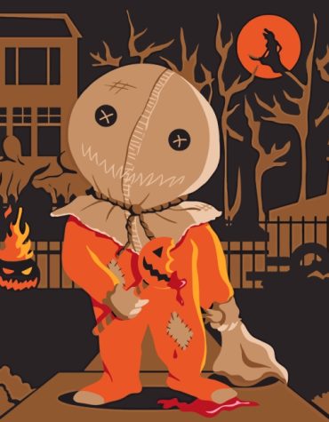 Creepy Halloween Sam Paint By Numbers