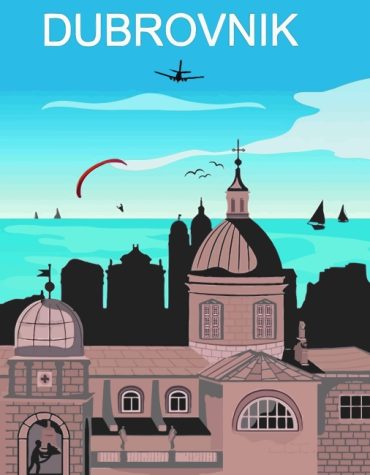 Dubrovnik Croatia Cityscape Paint By Numbers