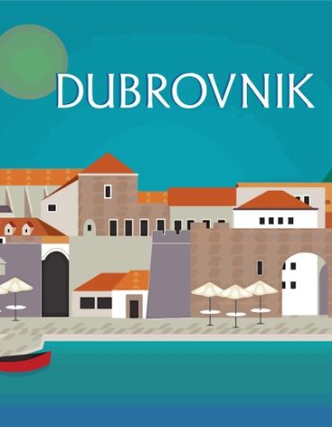 Croatia Cityscape Dubrovnik Paint By Numbers