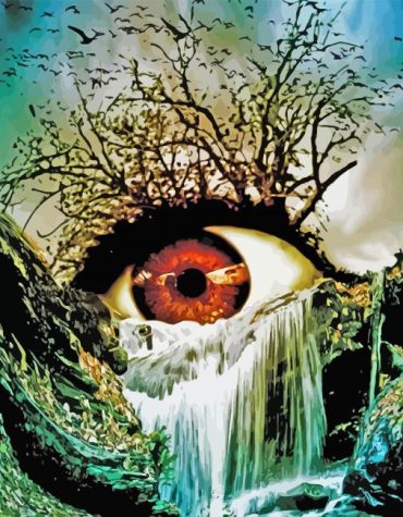 Crying Fantasy Eye Waterfall Paint By Numbers