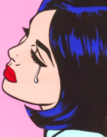 Crying Girl Pop Art Tears Paint By Numbers