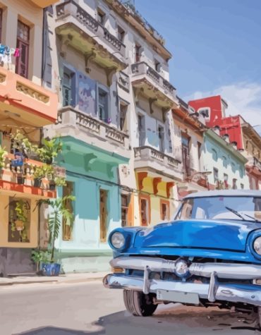 Cuban Cityscape Paint By Numbers
