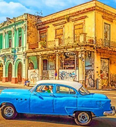 Cuban Blue Car Experience Paint By Numbers