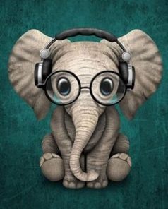 Cute Elephant Art Paint By Numbers