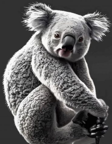 Koala Illustration Paint By Numbers