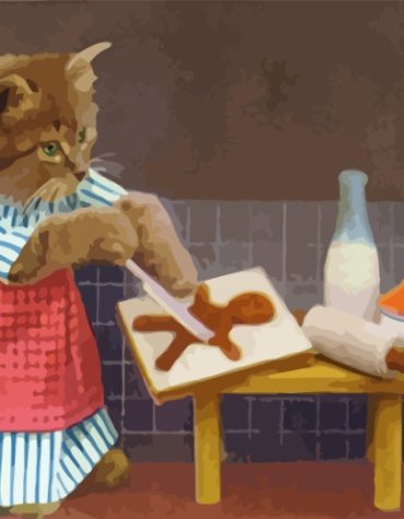Cute Chef Cat Paint By Numbers