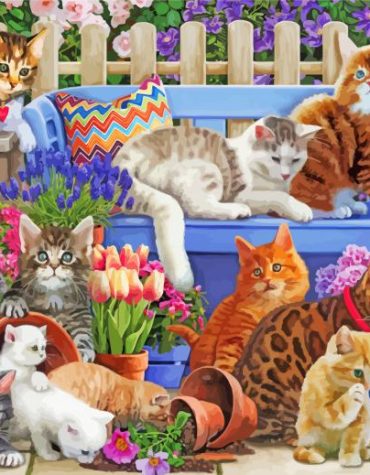 Cute Kitten Collection Paint By Numbers