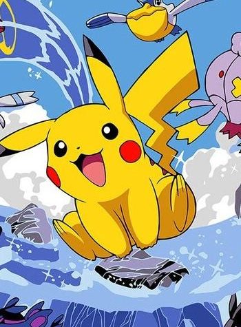 Adorable Pikachu Pokemon Paint By Numbers