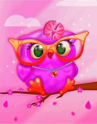 Cute Pink Bird Paint By Numbers