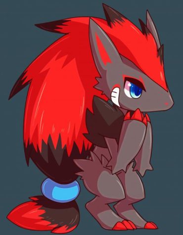 Cute Zoroark Anime Paint By Numbers