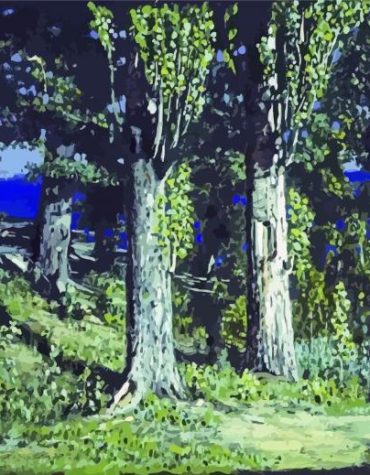 Cypresses by the Sea Kuindzhi Paint By Numbers