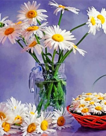 Daisy Flower Arrangement Paint By Numbers