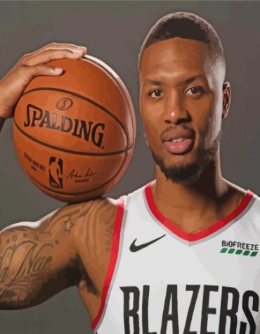 Damian Lillard Basketball Star Paint By Numbers