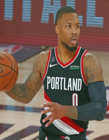 Damian Lillard Basketball Paint By Numbers