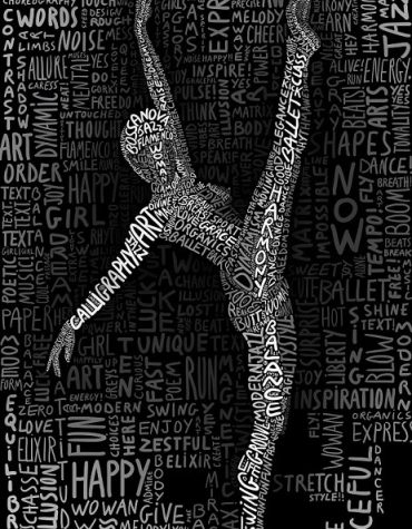 Dancer Silhouette Black and White Paint By Numbers