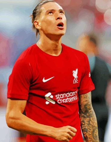 Darwin Nunez Liverpool Star Paint By Numbers