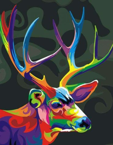 Colorful Deer Paint By Numbers
