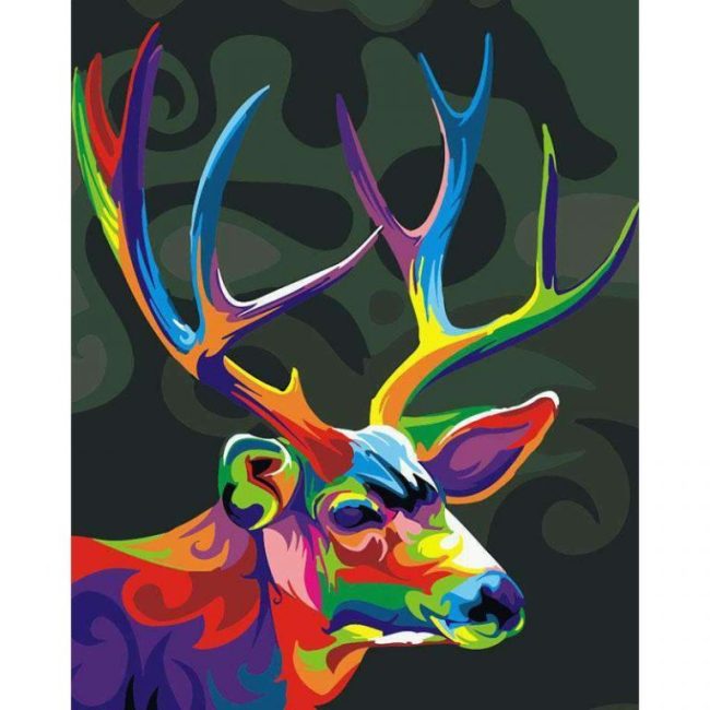 Colorful Deer Paint By Numbers