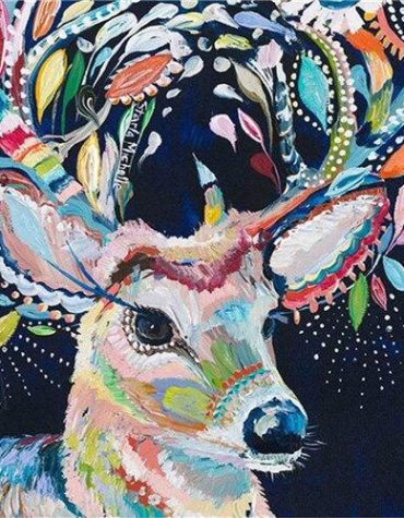 Colorful Deer Paint By Numbers