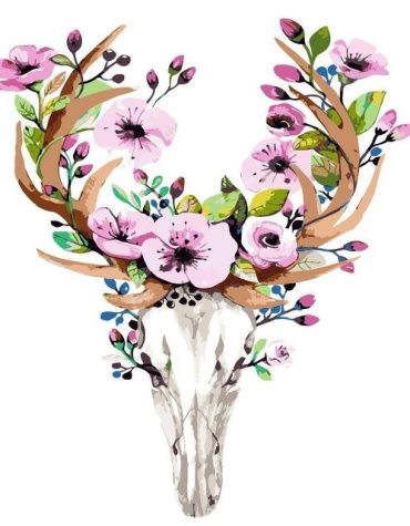 Deer With Antlers Paint By Numbers