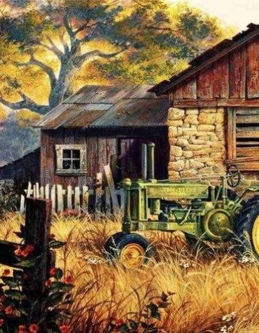 Vintage Barn Scenes Paint By Numbers
