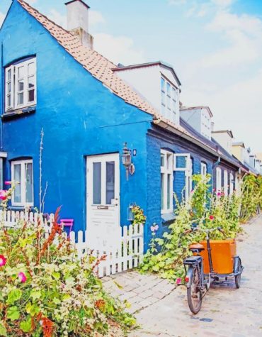 Aarhus Scandinavian Streets Paint By Numbers