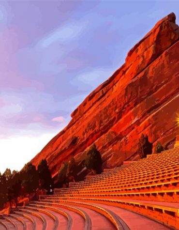 Red Rocks Amphitheatre Denver Paint By Numbers