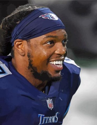 Derrick Henry Legendary Footballer Paint By Numbers