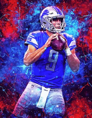 Matthew Stafford Detroit Lions Fan Art Paint By Numbers