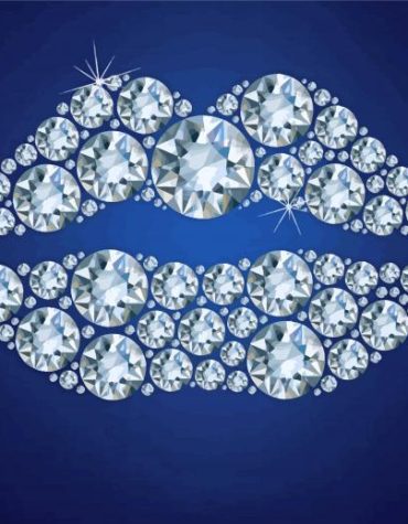 Diamond Lips Colorful Paint By Numbers