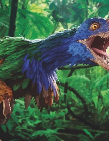 Colorful Angry Dinosaur Paint By Numbers