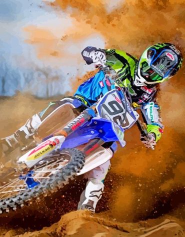 Dirt Bike Racing Adventure Paint By Numbers