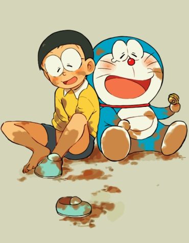 Classic Doraemon Adventures Paint By Numbers