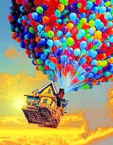 Disney Up House Balloon Paint By Numbers