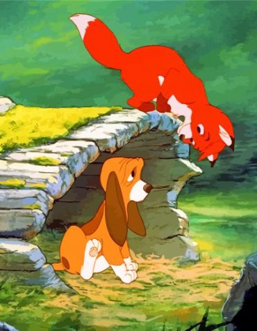 Disney Fox Hound Classic Paint By Numbers