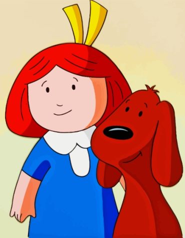 Madeline and Dog Cartoon Paint By Numbers