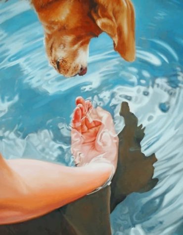 Dog Hydration Art Paint By Numbers