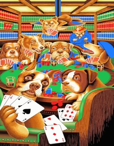 Poker Dogs Art Paint By Numbers