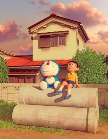 Doraemon Animation Paint By Numbers