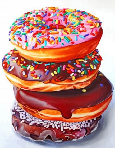 Doughnut Delight Paint By Numbers