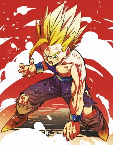 Gohan Dragon Ball Anime Paint By Numbers