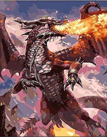 Fantasy Dragon Fire Paint By Numbers